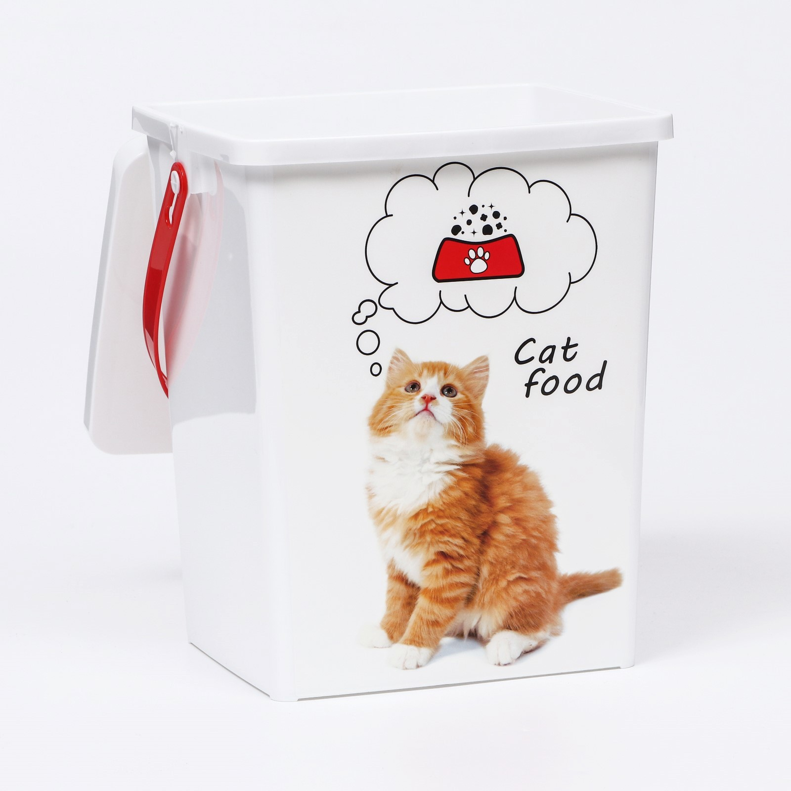 Контейнер для корма животных "Кошки" 5 л, 19,6*16,7*23 см