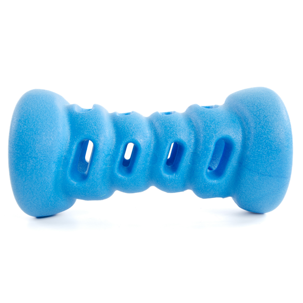 EliteDog Игрушка для собак резиновая "Жёсткая косточка", синяя, 12.6х6.4х6.4см