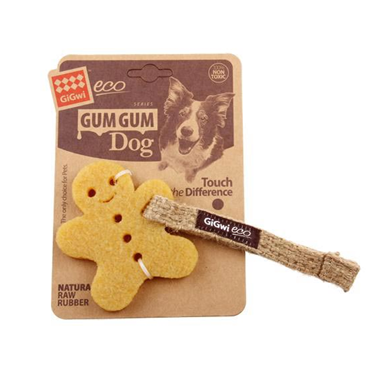 GiGwi Игрушка для собак Маленький пряник из экорезины 10см, серия GUM GUM DOG ECO