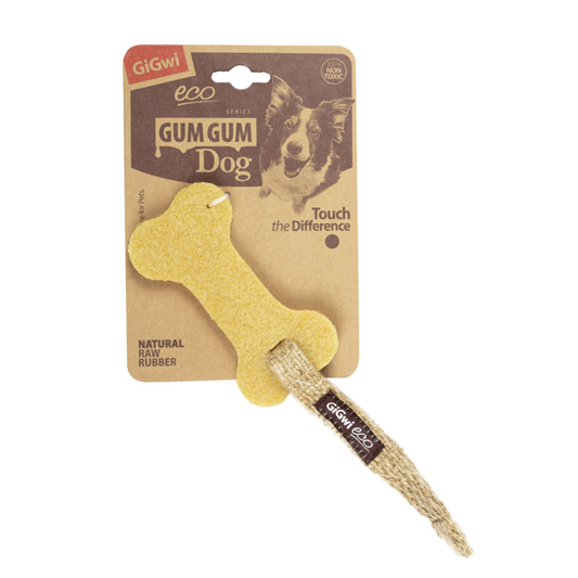 GiGwi Игрушка для собак Большая кость из экорезины 11см, серия GUM GUM DOG ECO