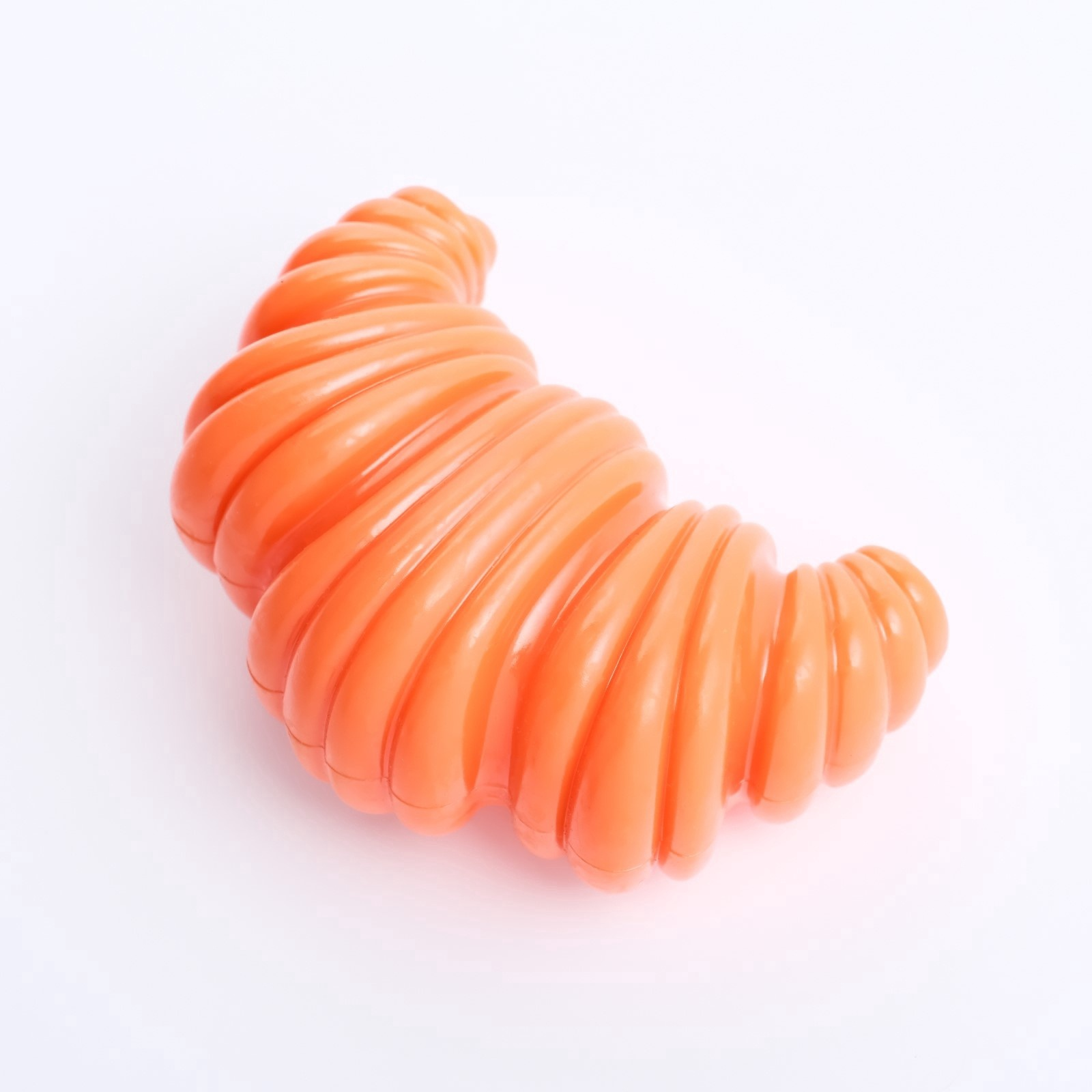 Игрушка для собак массажная пищащая "Круассан", 8,5 см