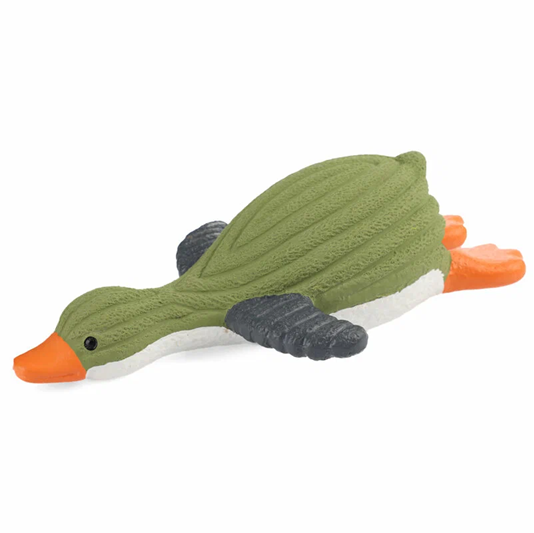 Triol  Игрушка для собак из латекса "Полосатая утка" с пищалкой, 19,5см