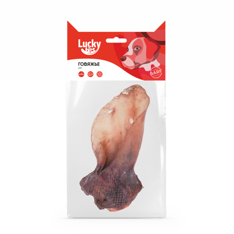 Lucky bits Говяжье ухо, 50 гр