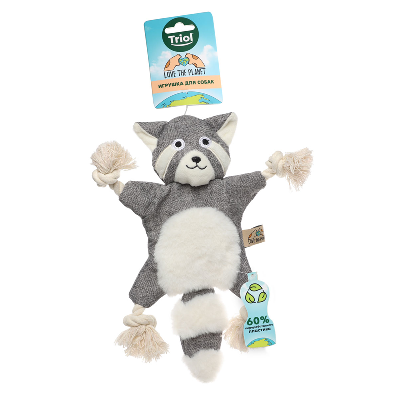 Triol Игрушка для собак мягкая "Манул", 280мм, серия LOVE THE PLANET