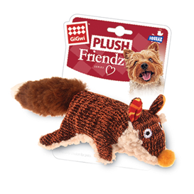 GiGwi Игрушка для собак Лиса с пищалкой 9см, серия PLUSH FRIENDZ