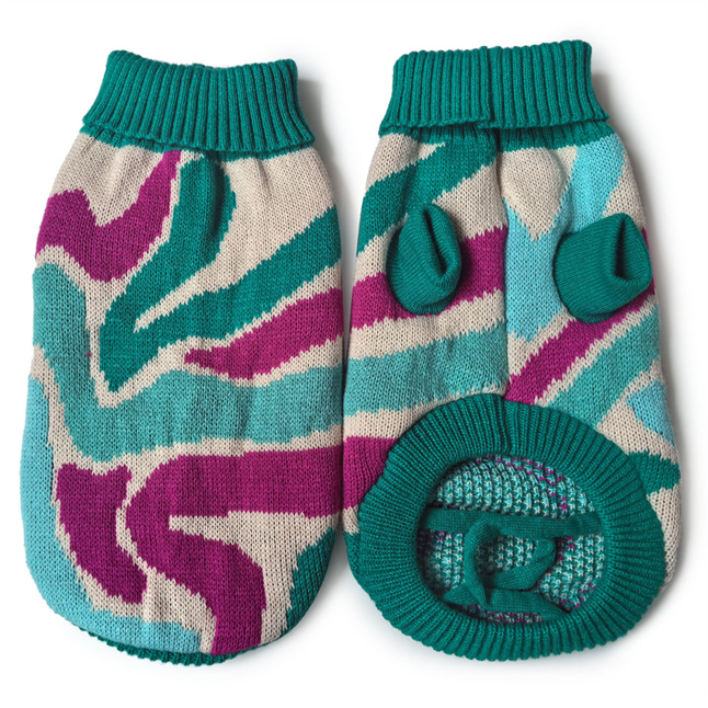 LionPets Свитер для собак (волны) зеленый