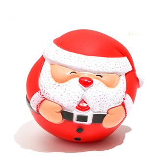 Игрушка для собак пищащая "Дед Мороз" 8,5х8см, виниловая