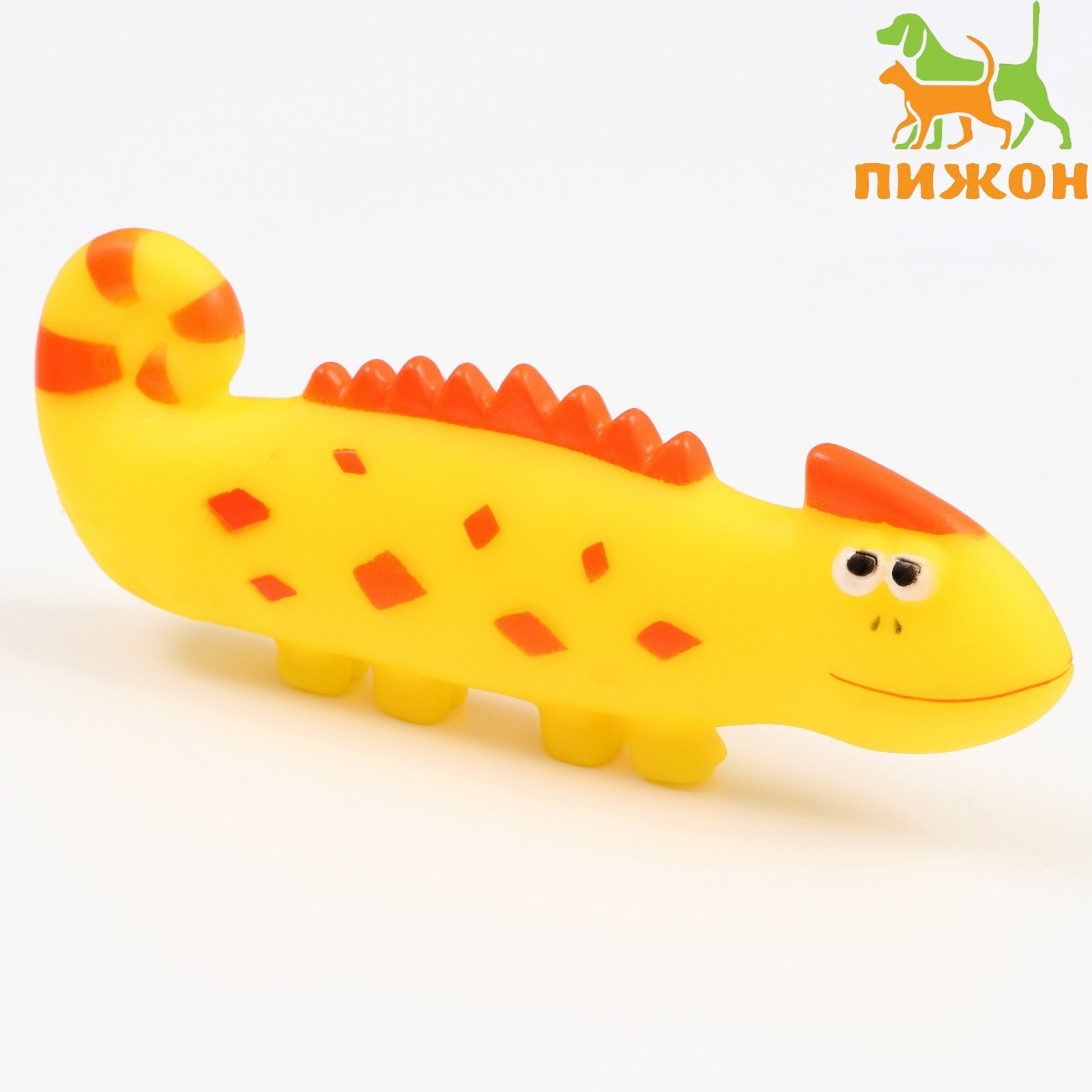 Игрушка для собак пищащая "Хамелеон" 19см