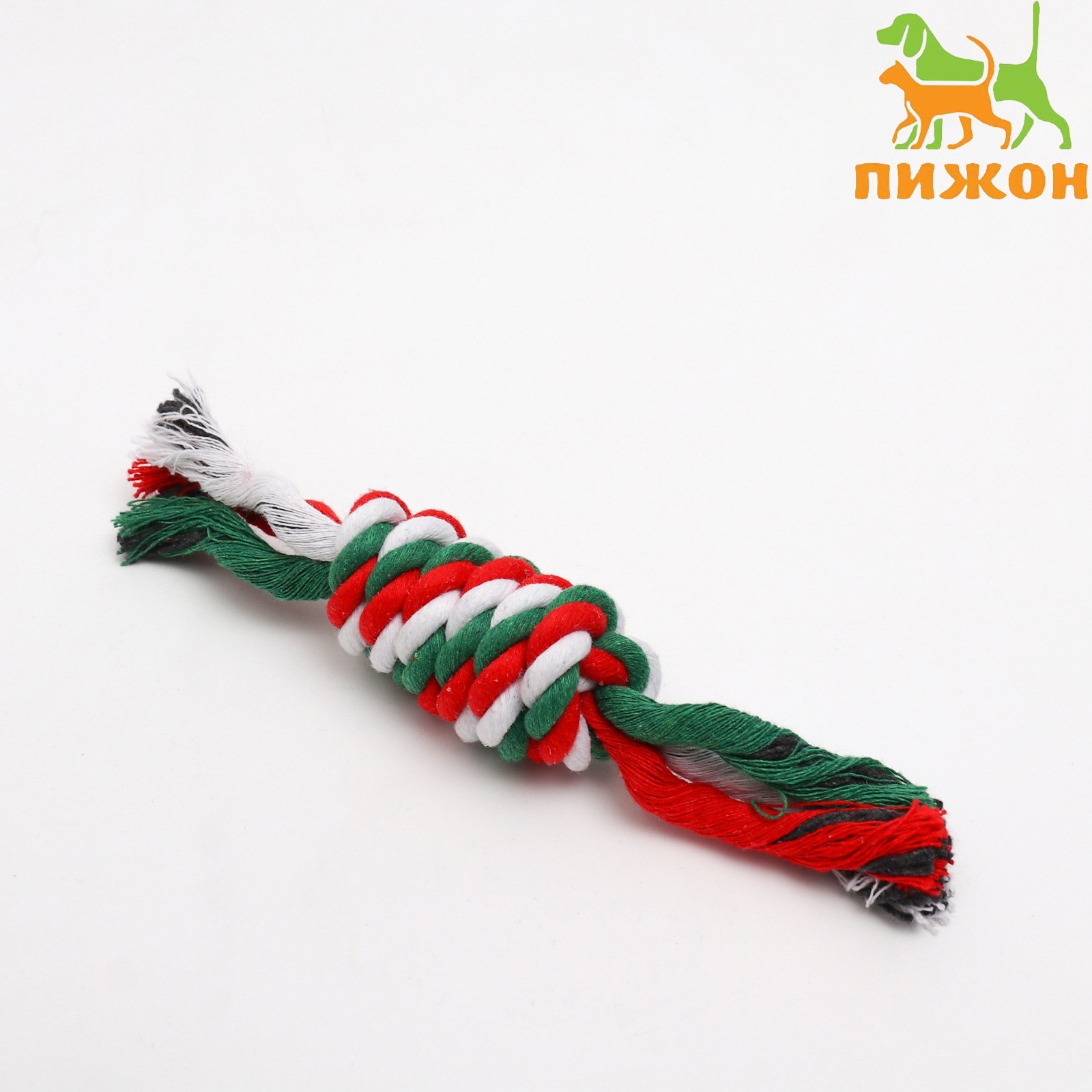 Игрушка канатная Зимняя плетенка, малая, 19 см