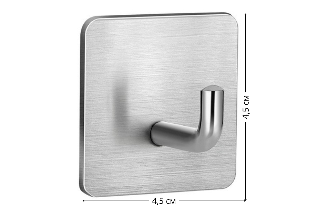 Крючок самоклеящийся нержавеющая сталь