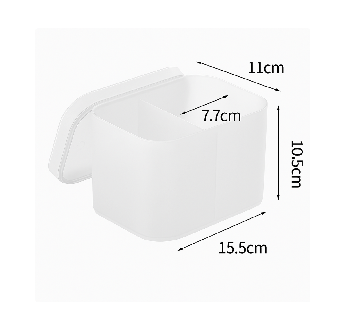 Органайзер с двумя ячейками и крышкой