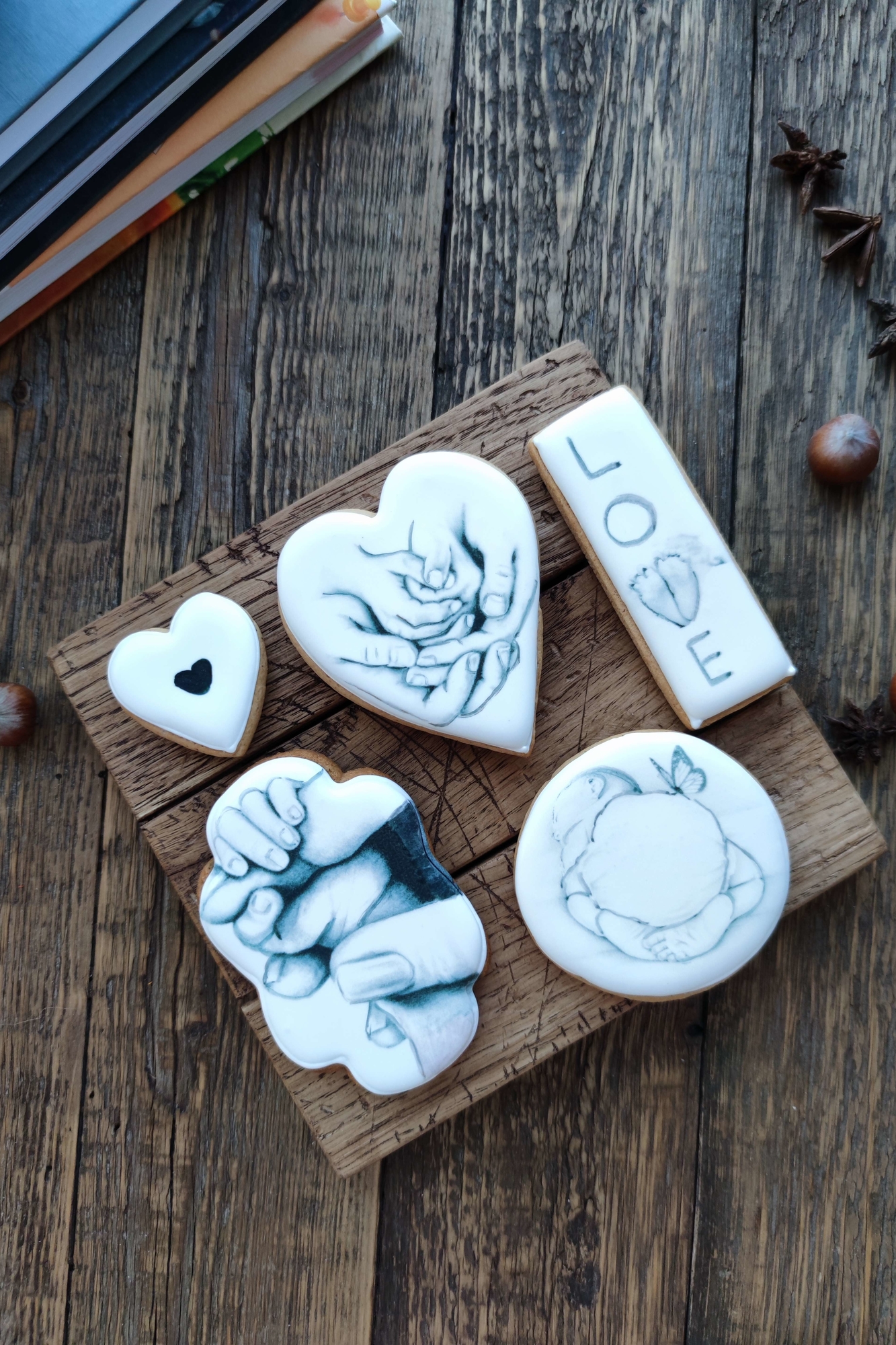 имбирные пряники на день матери с росписью фото 1