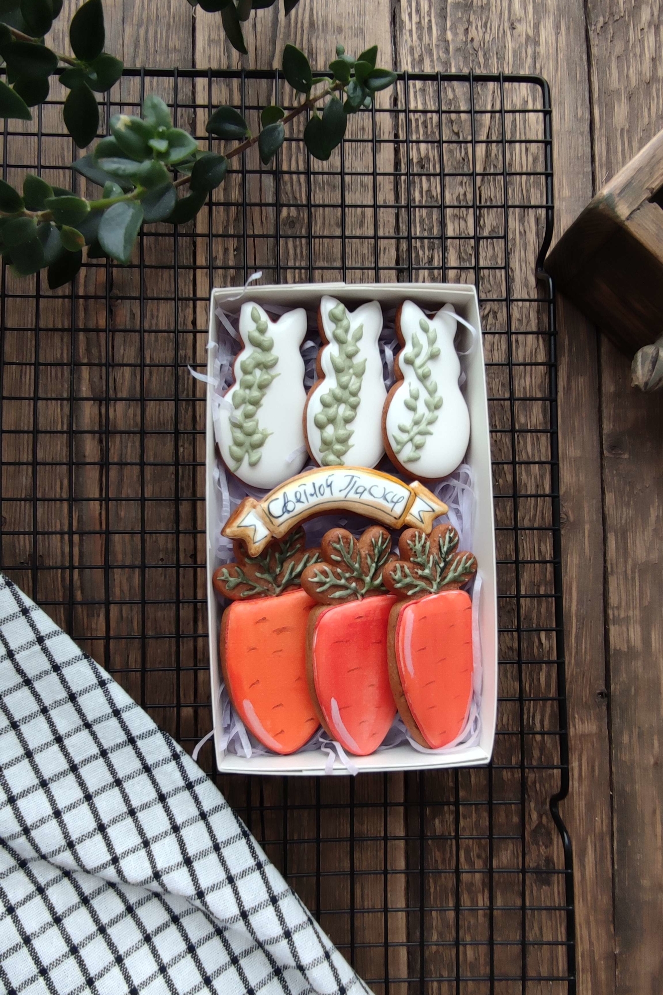 пасхальное имбирное печень с росписью фото 1