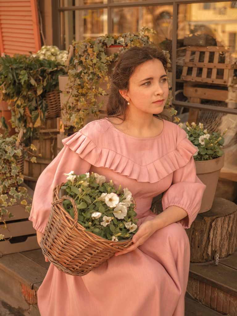 Платье "Маленькие женщины" - ЭММИ розовый зефир