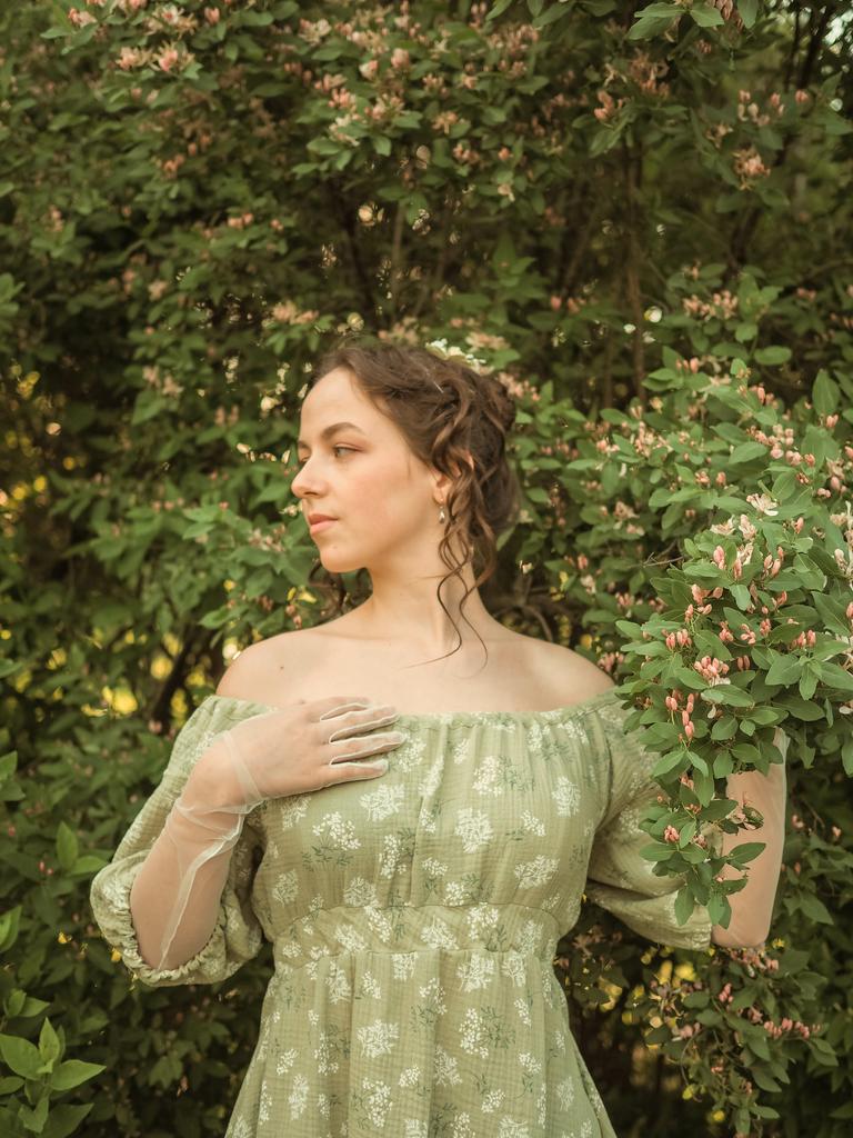 Платье «Элизабет» фисташковое поле