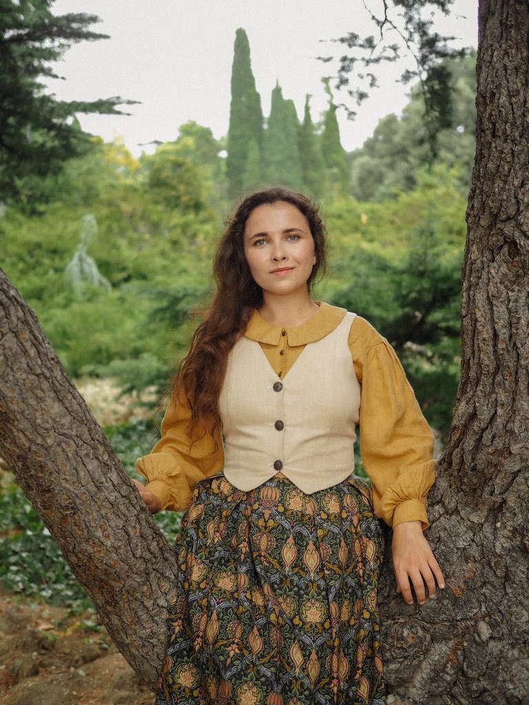 Жилетка «Шир» – бежевая крапива