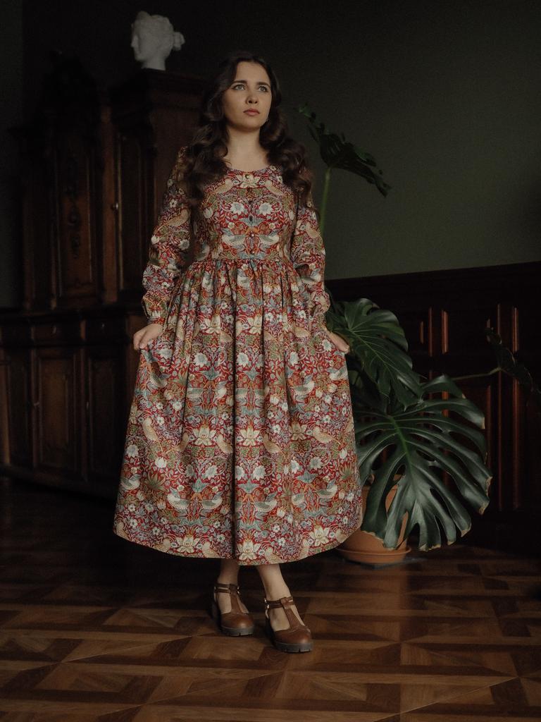 Платье «Очарование» - Земляника Красная