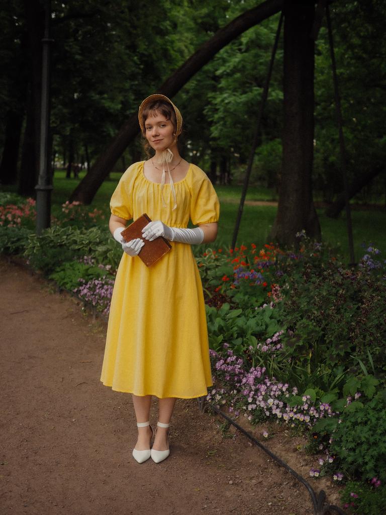 Платье «Элизабет» хлопок крэш нарцисс