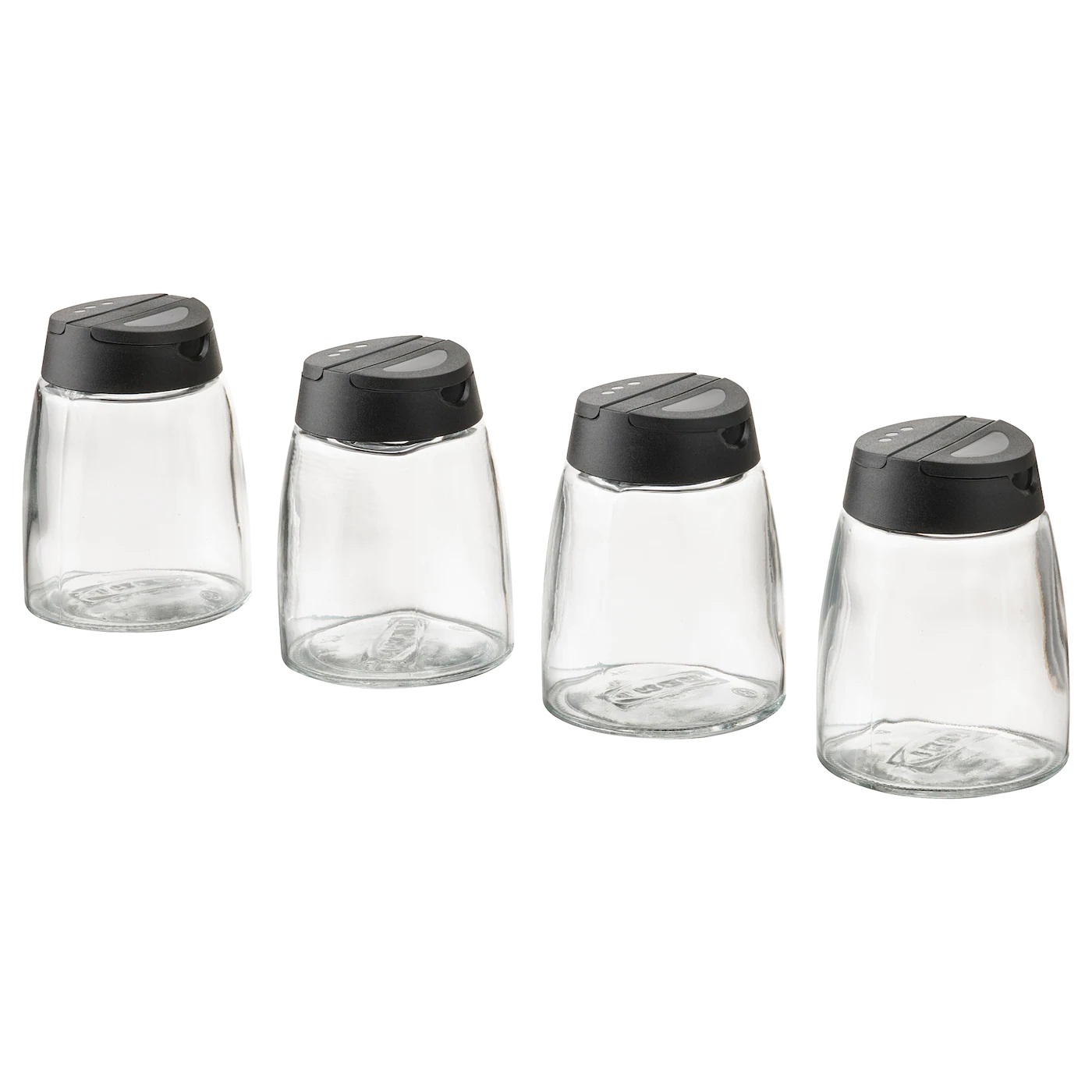 IKEA 365+ IHARDIG Ədviyyat qabı, şüşə/qara 150 ml.