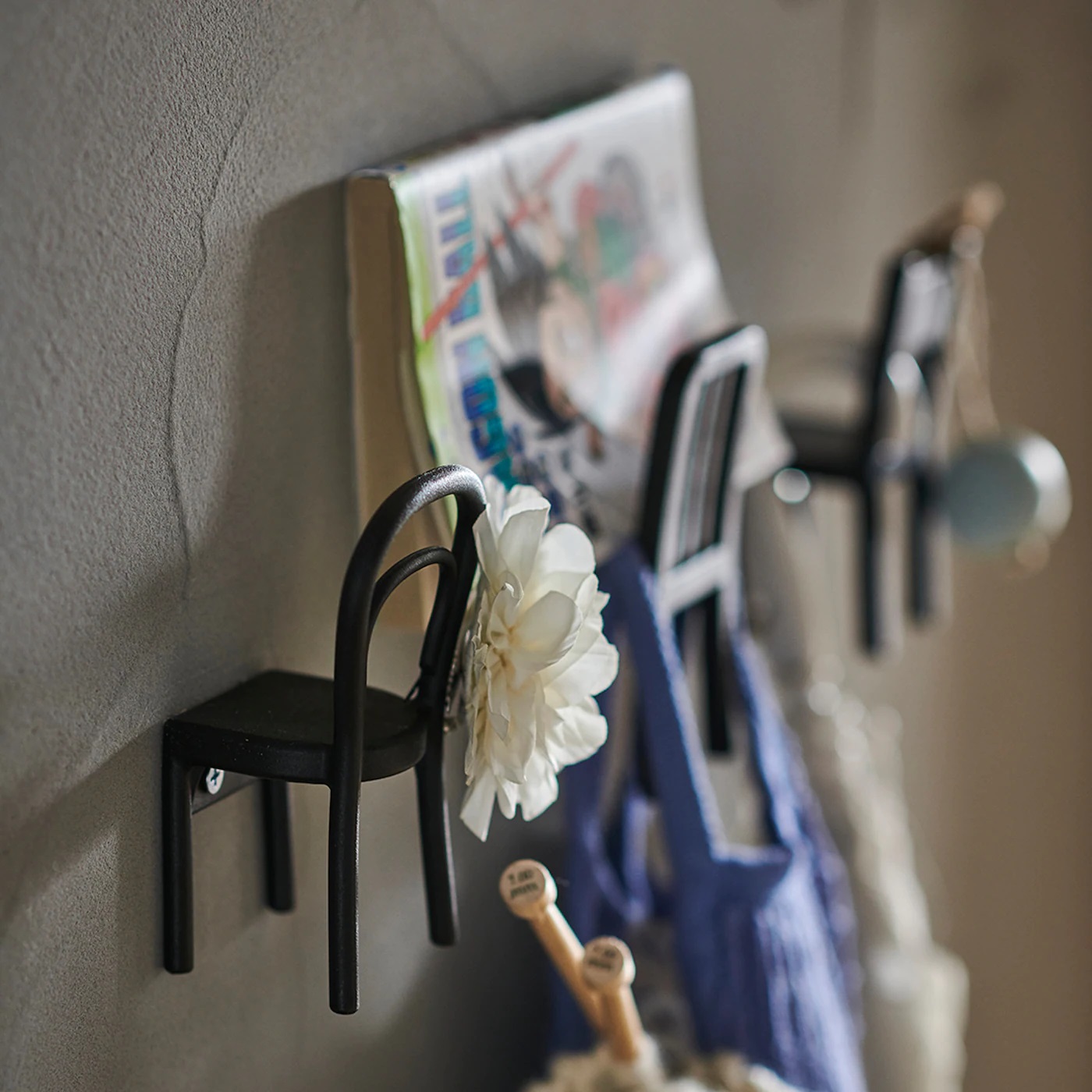 FJANTIG IKEA ФЬЙАНТИГ Крючок, черный