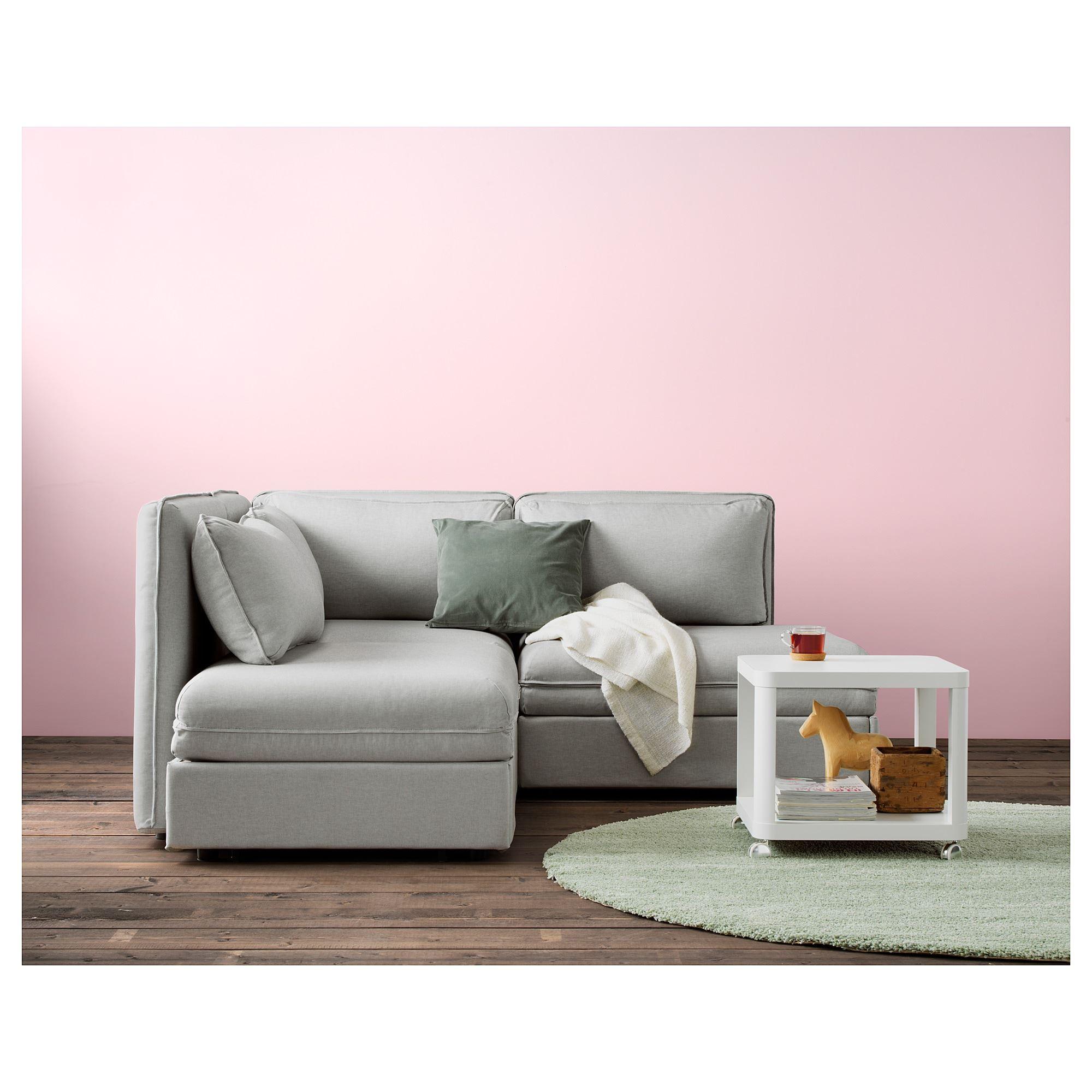 TINGBY IKEA Jurnal masası, təkərli, ağ, 50x50 sm