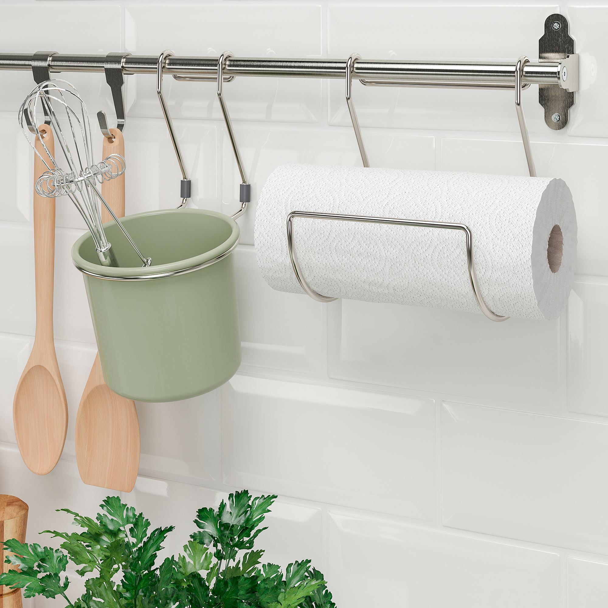 HULTARP IKEA ГУЛЬТАРП Salfet tutacağı, nikel örtüklü