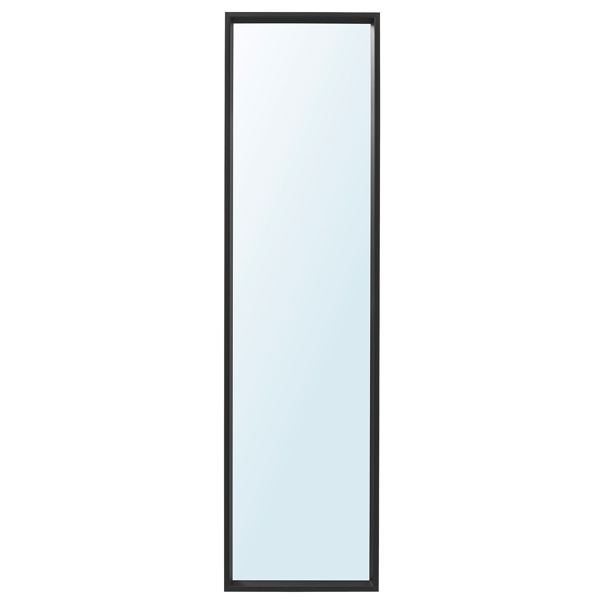 NISSEDAL IKEA Güzgü, qara 40x150 sm