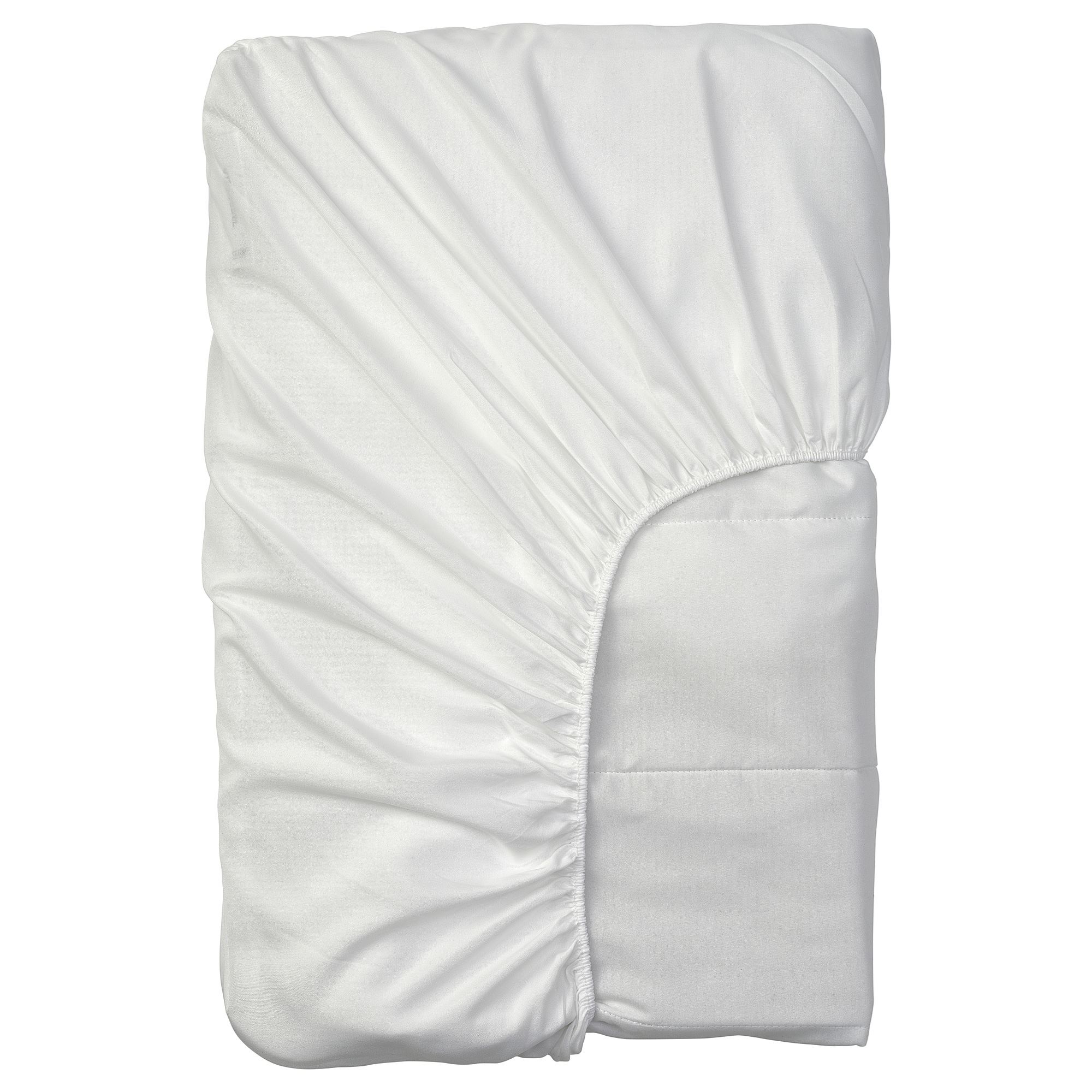 VIPPVEDEL IKEA Döşək üzü, rezinli., ağ, 140x200 sm