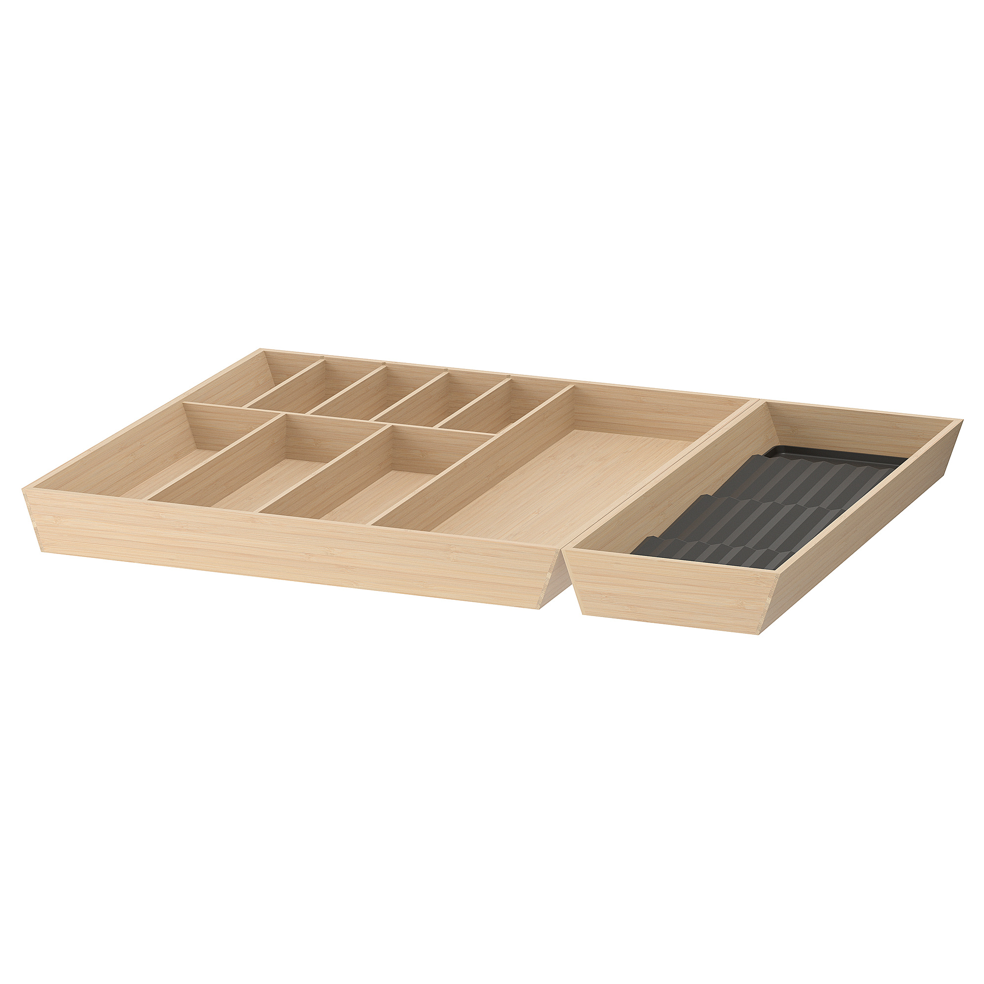 UPPDATERA IKEA Çəngəl-bıçaq üçün lotok, bambuk, 72x50 sm/ədviyyat qabı