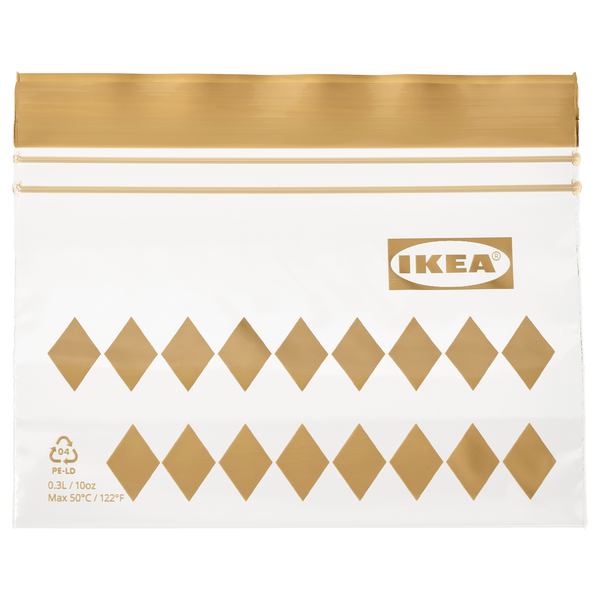 ISTAD IKEA ИСТАД Paket bağlanabilən, şəkilli/qəhvəyi 0.3 lt.