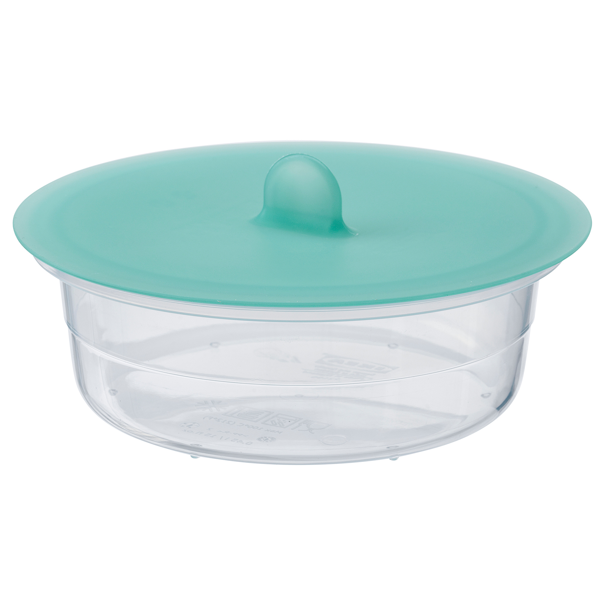 IKEA 365+ Qapaqlı saxlama qabı, plastik/silikon, 450 ml, dairəvi