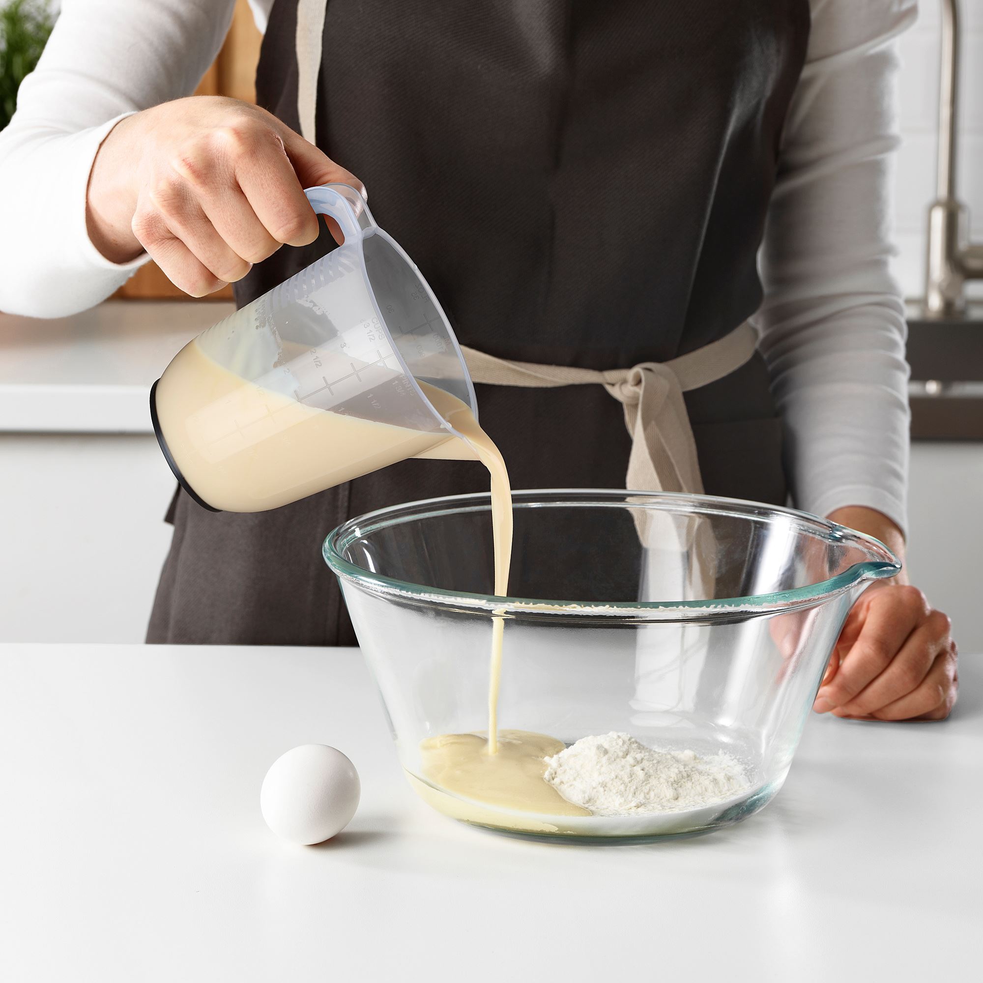 BEHOVA IKEA Ölçü qabı, bozumtul-şəffaf, 1 lt