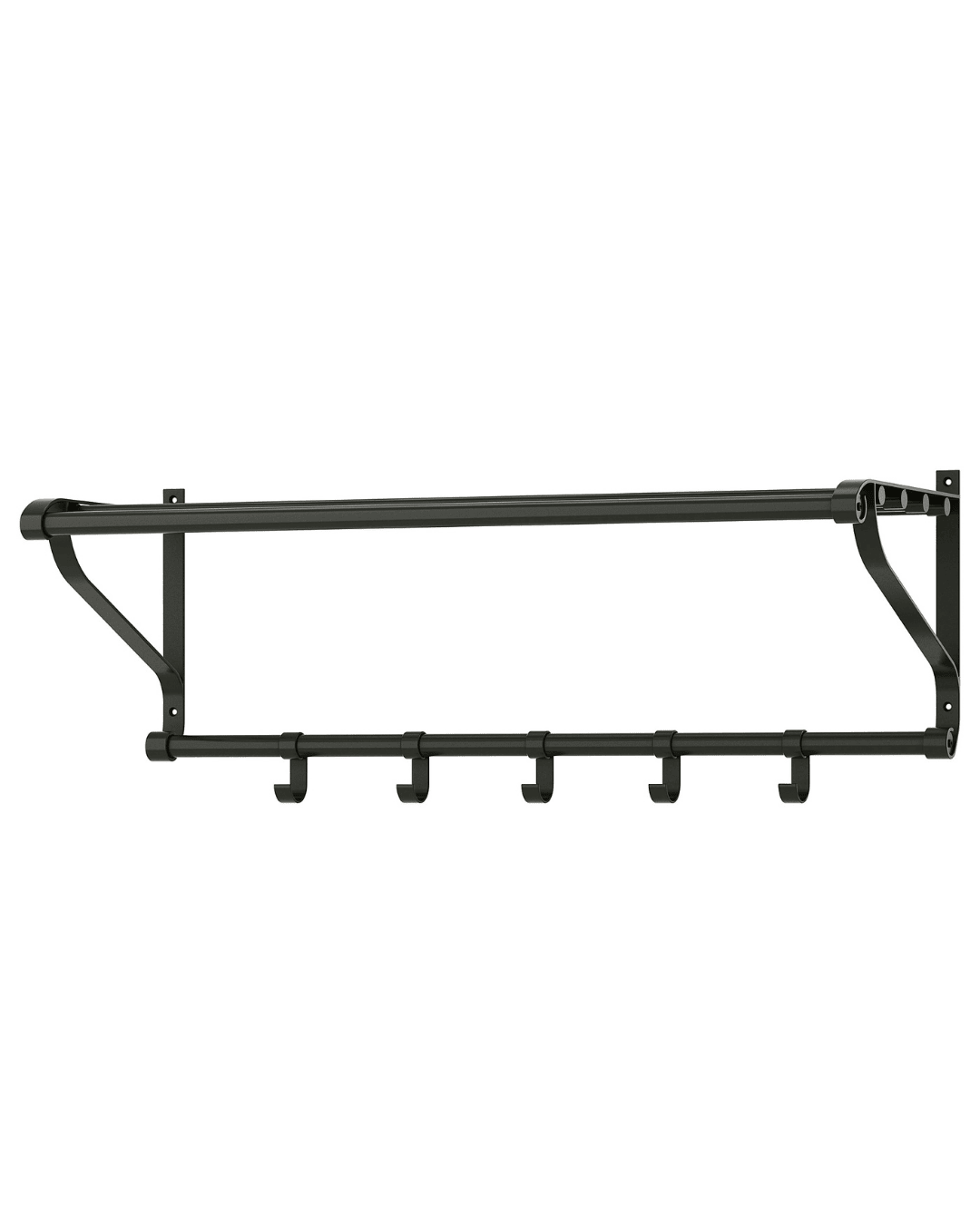 PORTIS IKEA şapka rəfi, qara, 90 sm