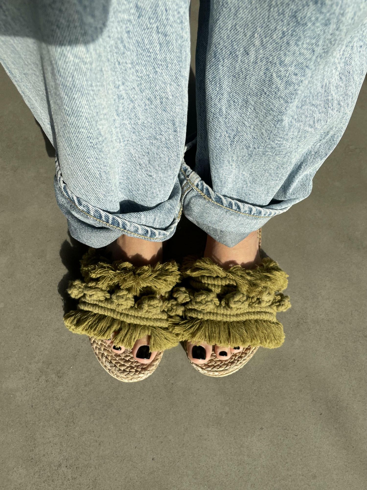 СЛИПЕРЫ ОЛИВКОВЫЕ