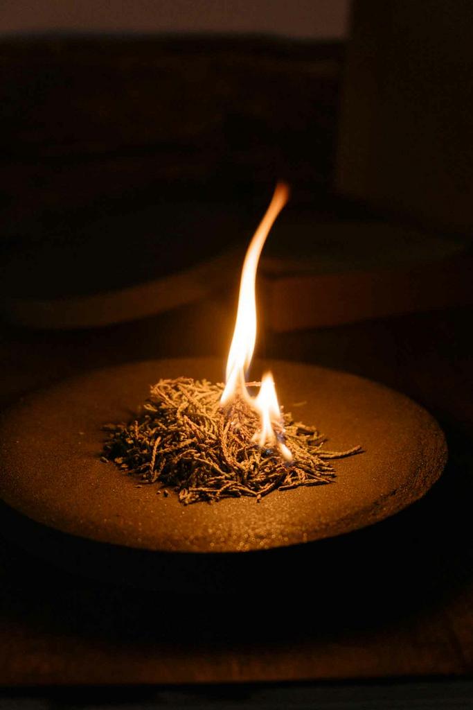 Каменная тарелка из архитектурного бетона - 18,5 см