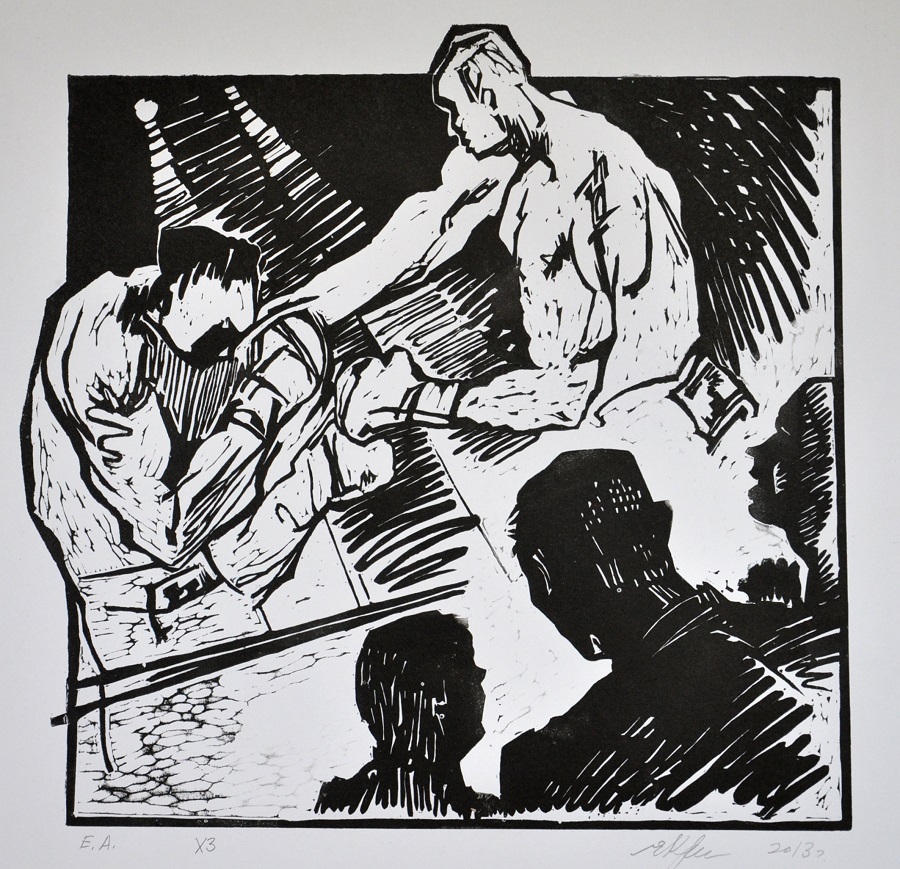 Линогравюра Путь чемпиона Лист 2