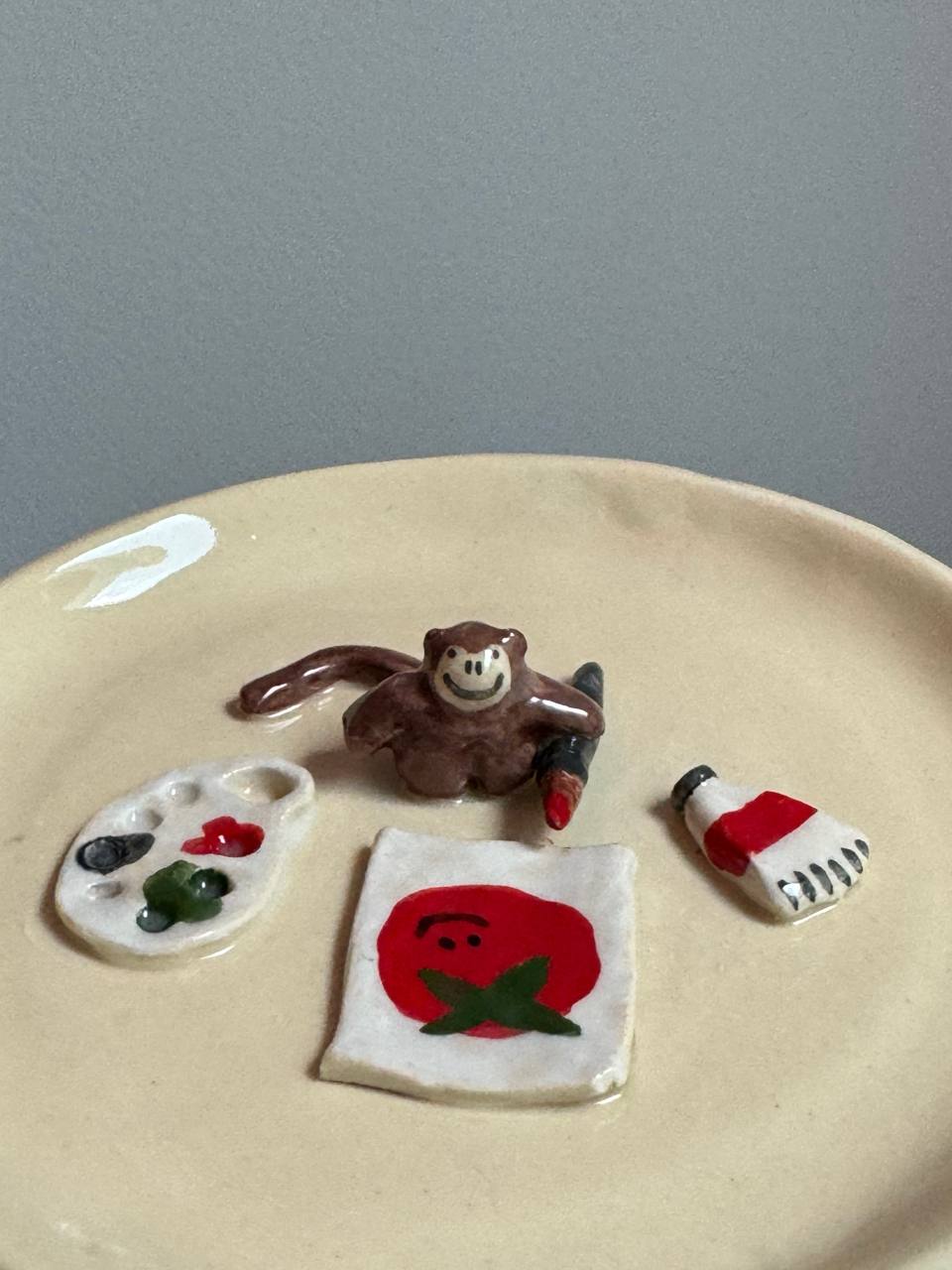 блюдце "томатный художник"