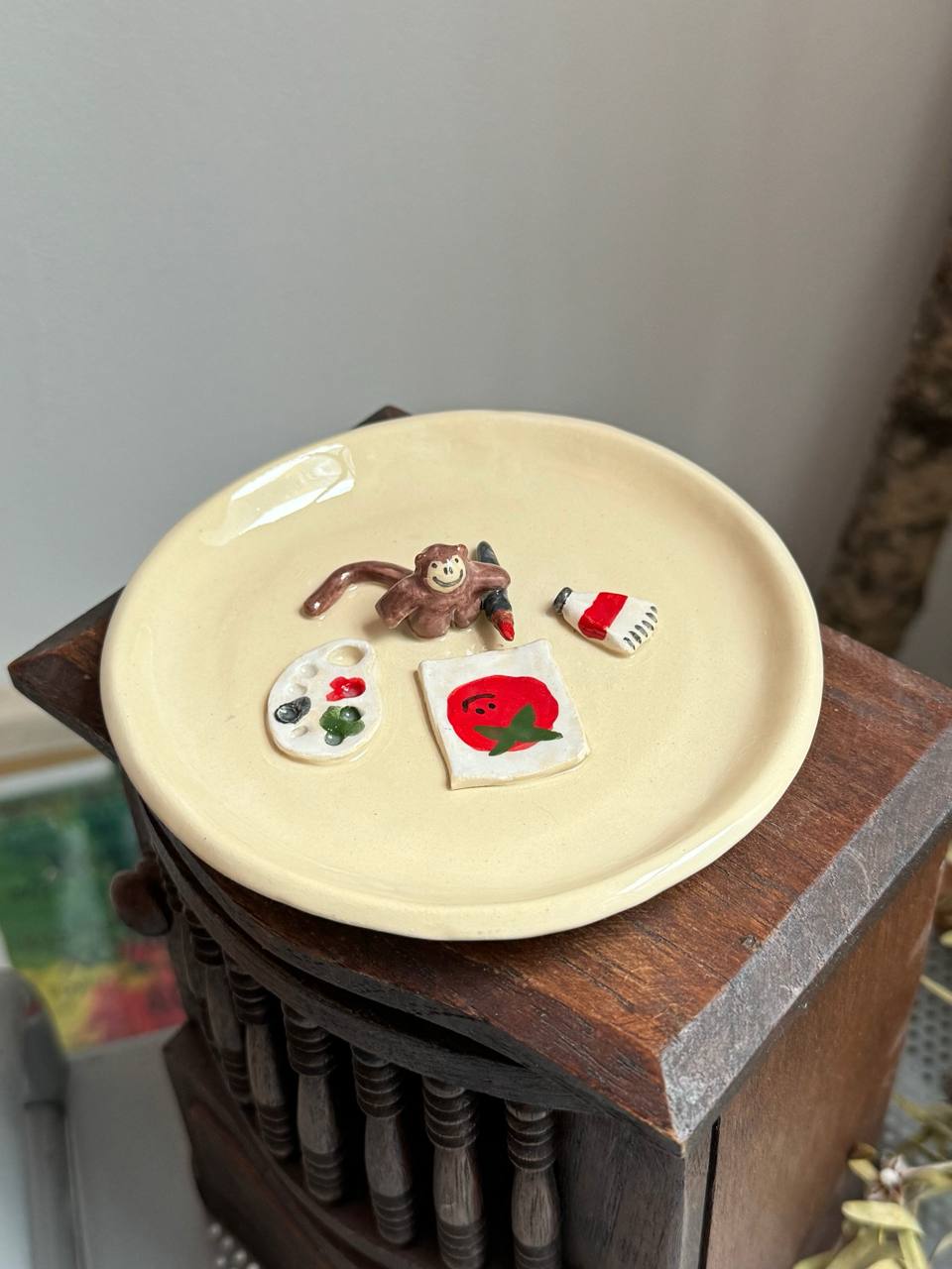 блюдце "томатный художник"