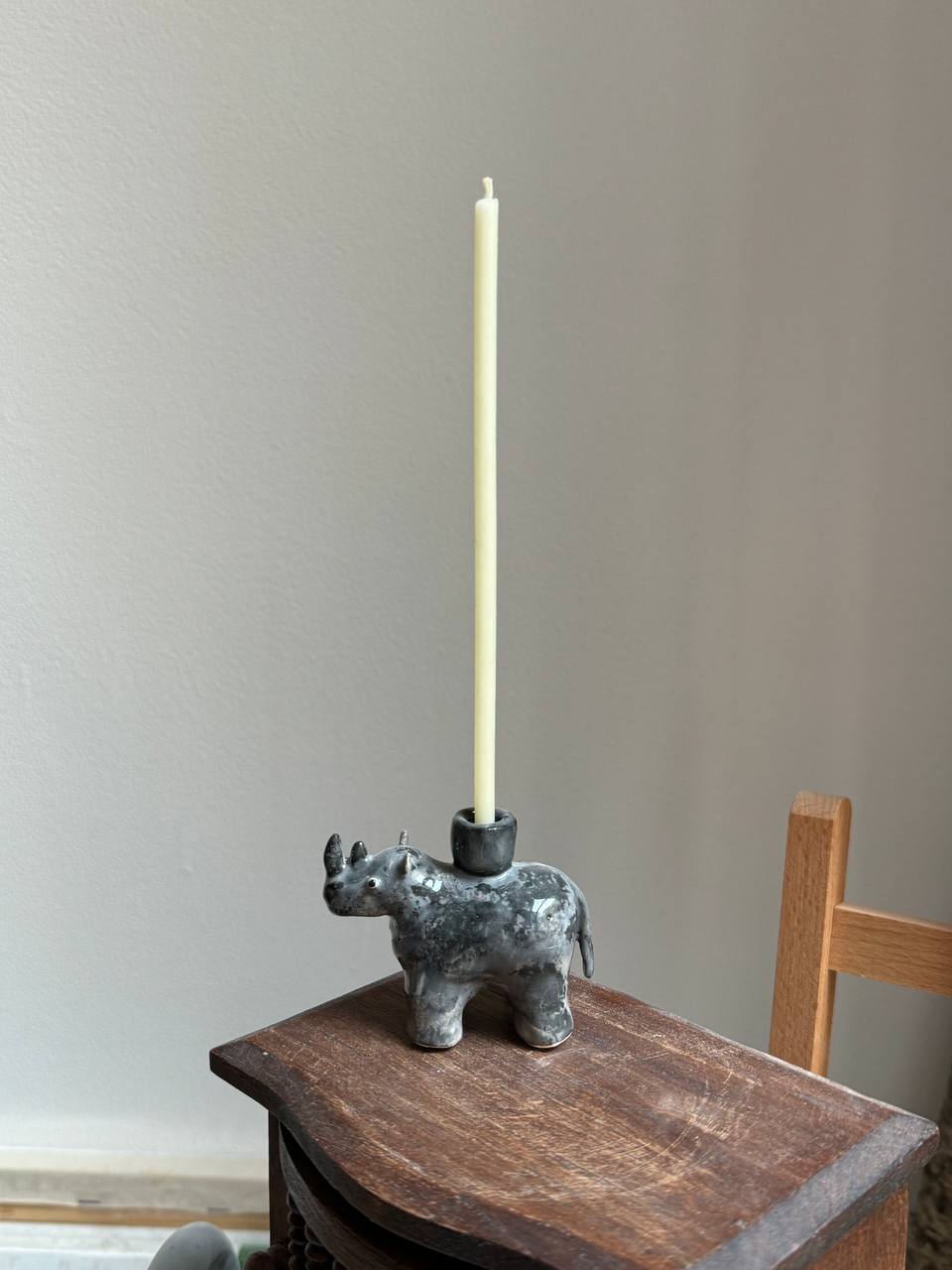 подсвечник "носорог"