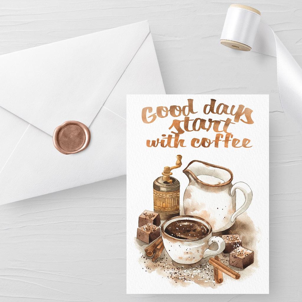 Начать день с кофе