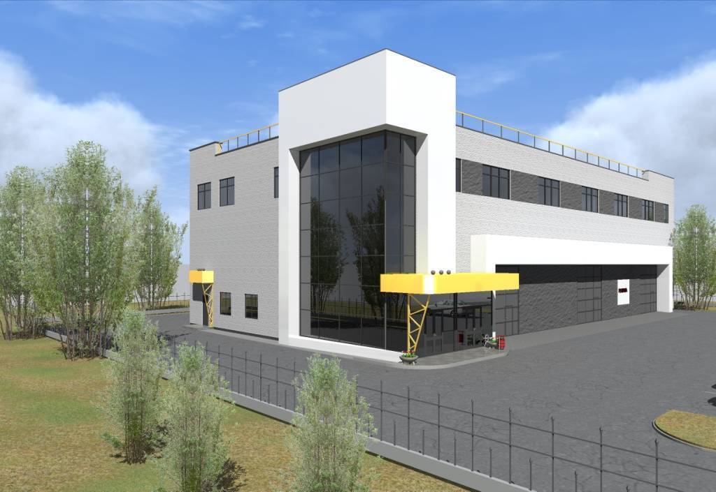 №208. Проект здания (склад, производство, торговля), 2 эт.  1396 м2