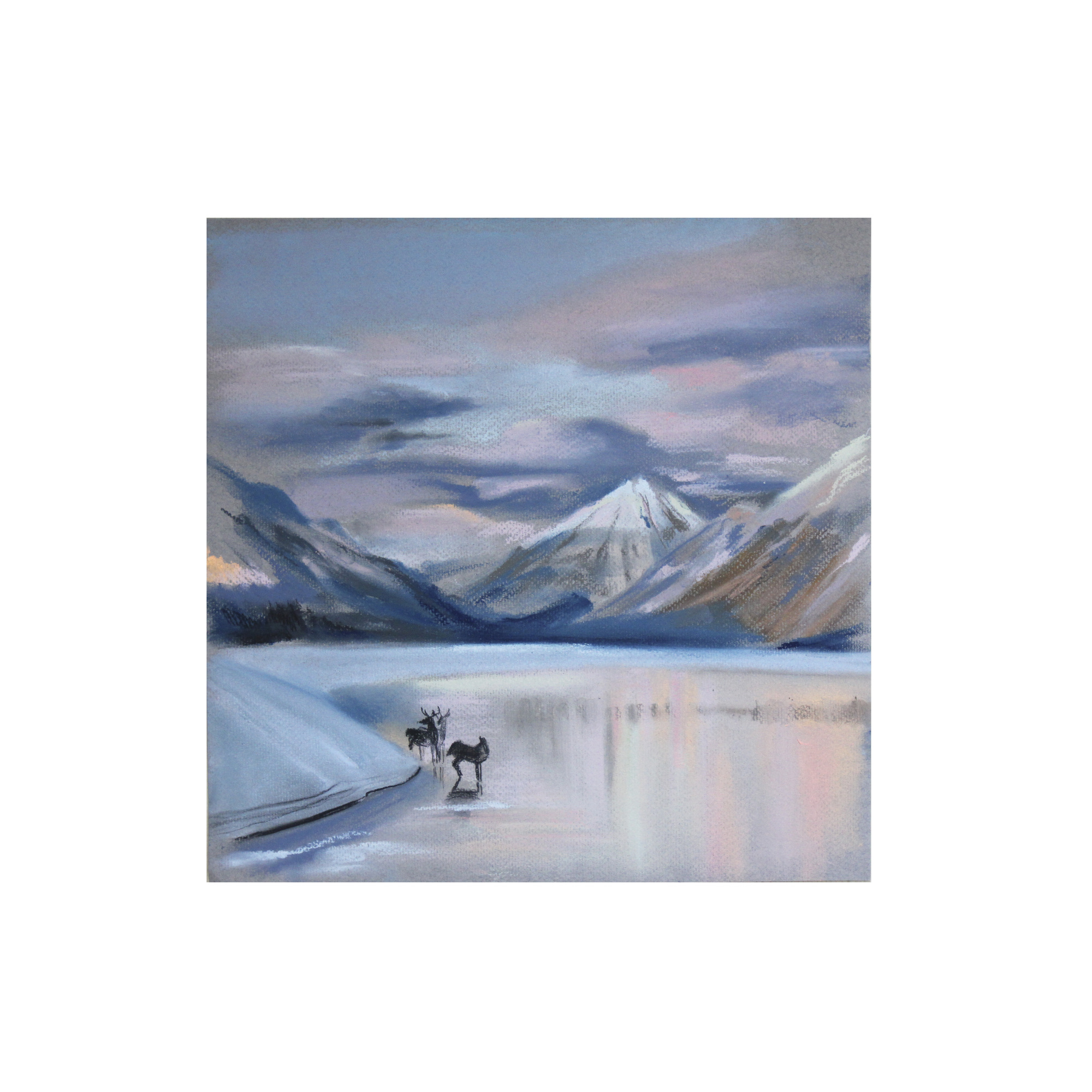 Олени на льду