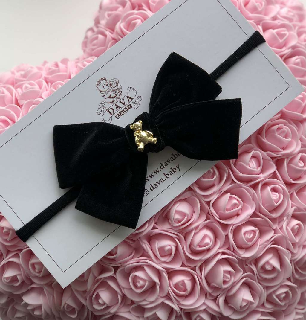 Повязка "Золотой мишка" цвет: черный