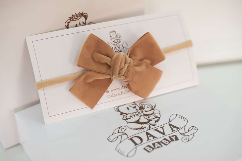 Повязка "Бантик  BOW" цвет: карамель