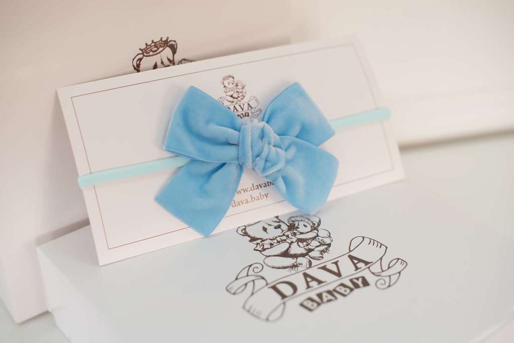 Повязка "Бантик  BOW" цвет: голубой