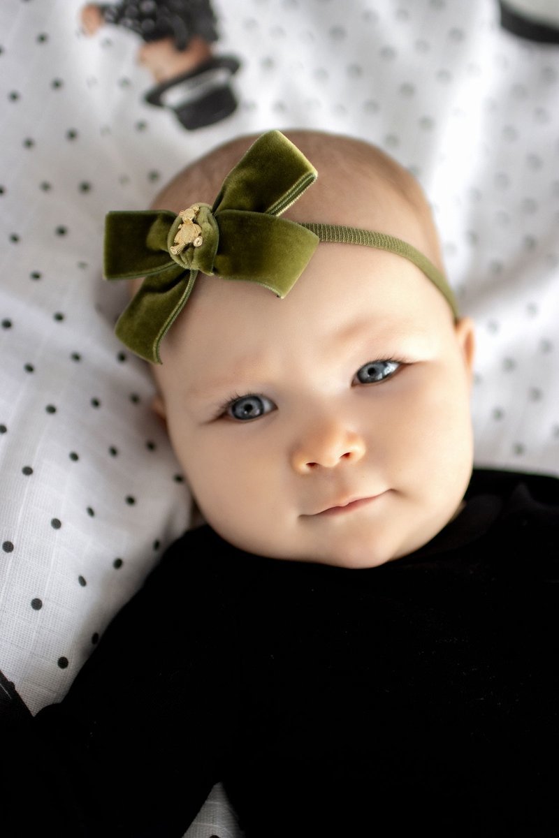 Повязка "Золотой мишка"  mini цвет: оливковый