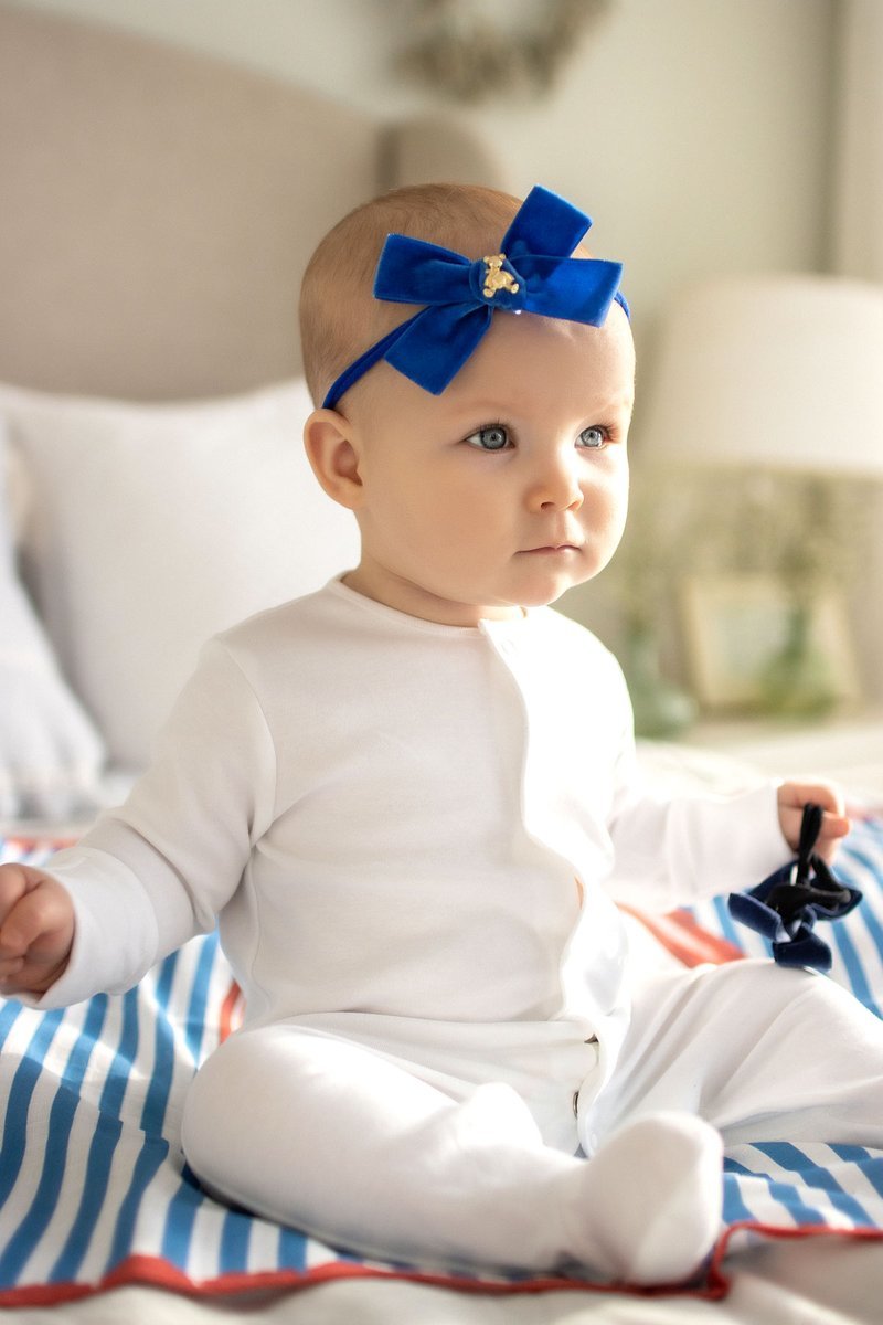 Повязка "Золотой мишка"  mini цвет: синий