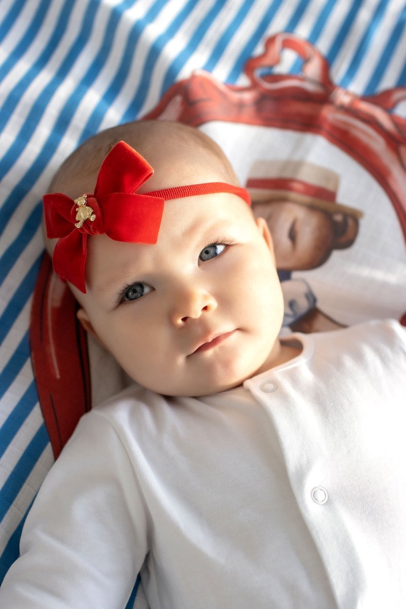 Повязка "Золотой мишка"  mini цвет: красный