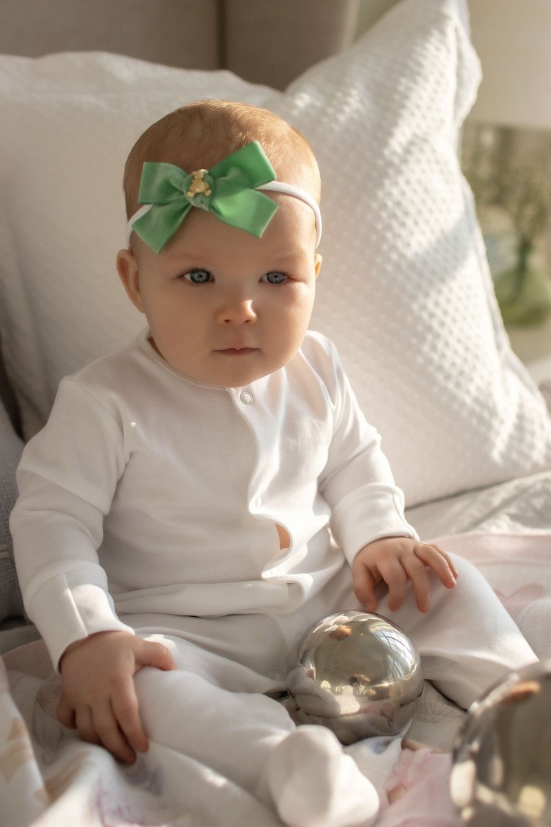 Повязка "Золотой мишка"  mini цвет: фисташковый