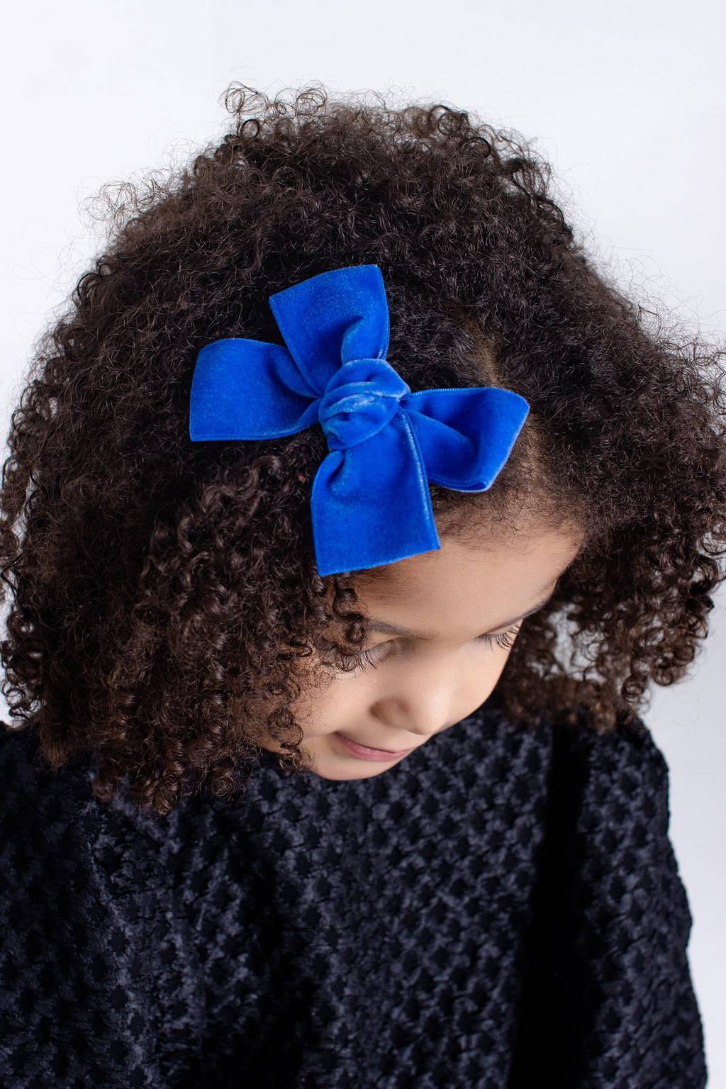 Заколка "Бантик BOW" цвет: синий